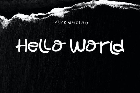 Hello World Font Poster 1