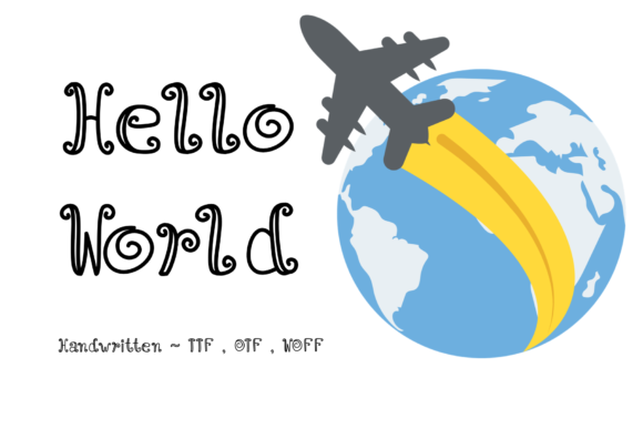 Hello World Font Poster 1