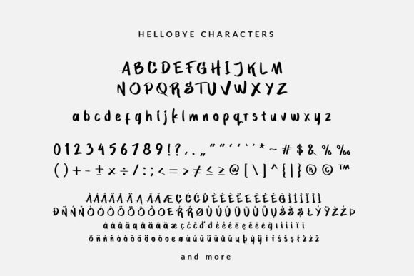 Hellobye Font Poster 10