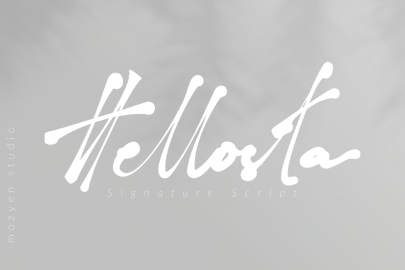 Hellosta Font Poster 1
