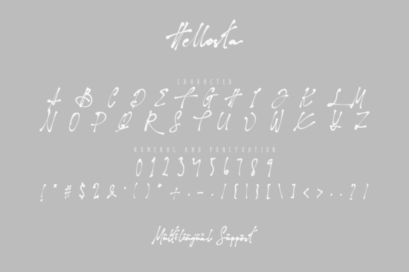 Hellosta Font Poster 15