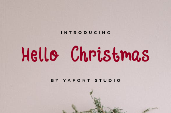 Hellow Christmas Font Poster 1