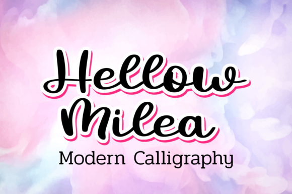 Hellow Milea Font Poster 1
