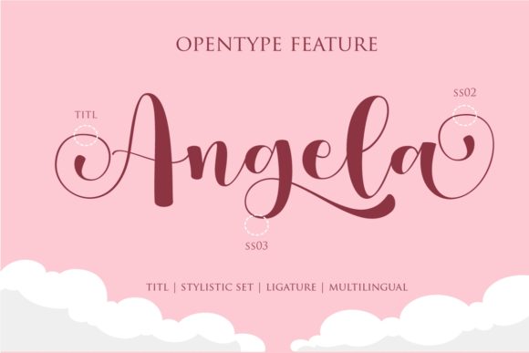 Helo Angel Font Poster 10