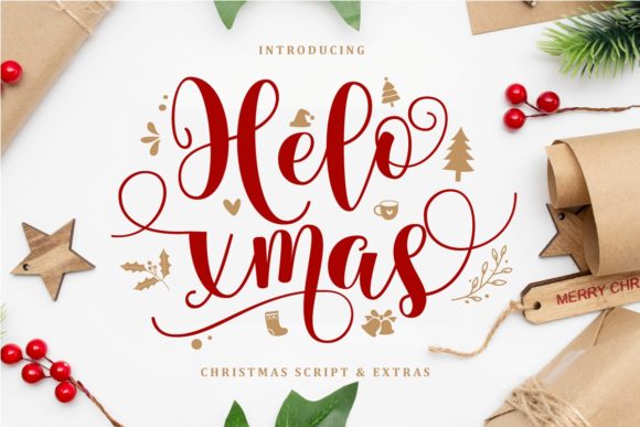 Helo Xmas Font Poster 1