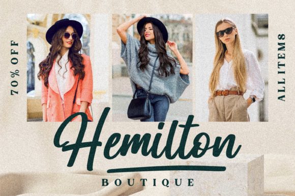 Hemilton Font Poster 9