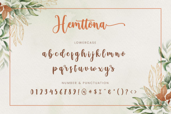 Hemttona Font Poster 8