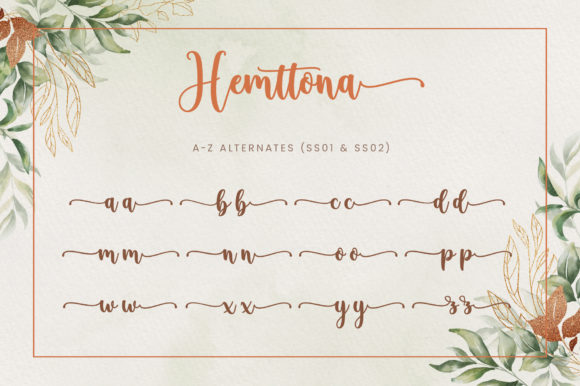 Hemttona Font Poster 9