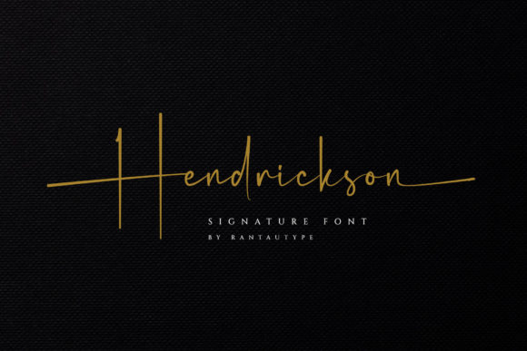 Hendrickson Font Poster 1