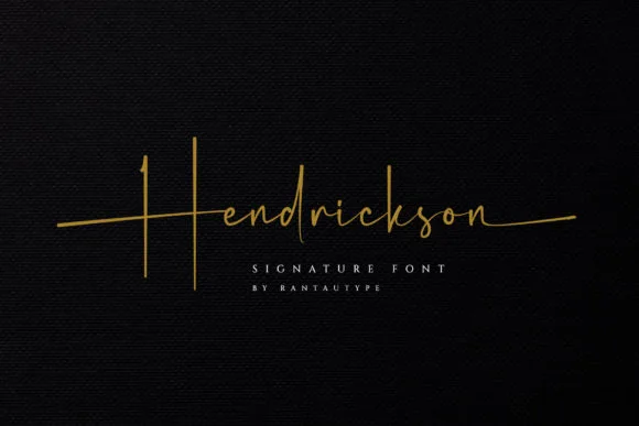 Hendrickson Font Hendrickson Font Poster 1