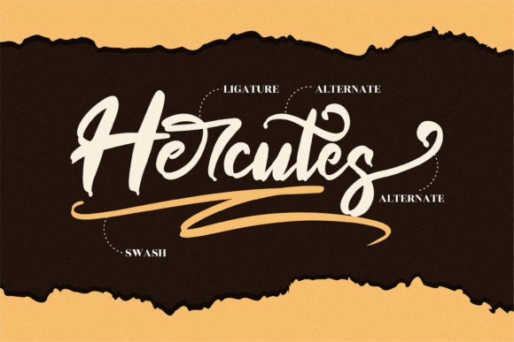 Hercutes Font Poster 13