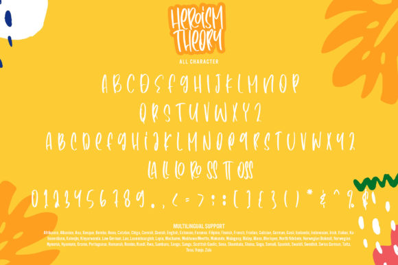 Heroism Theory Font Poster 7