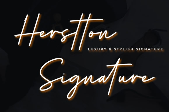 Herstton Signature Font Poster 1