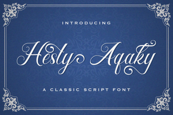 Hesty Aqaky Font Poster 1