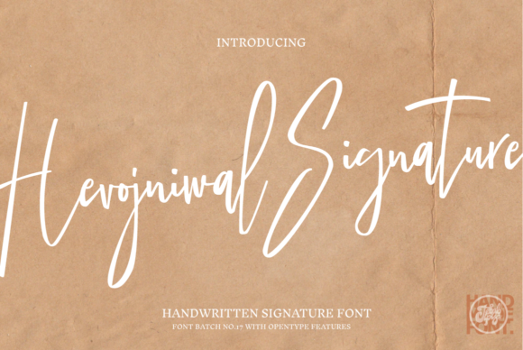 Hevojniwal Signature Font Poster 1