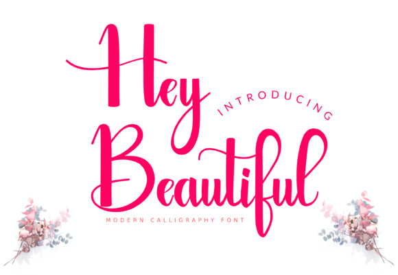 Hey Beautiful Font Poster 1