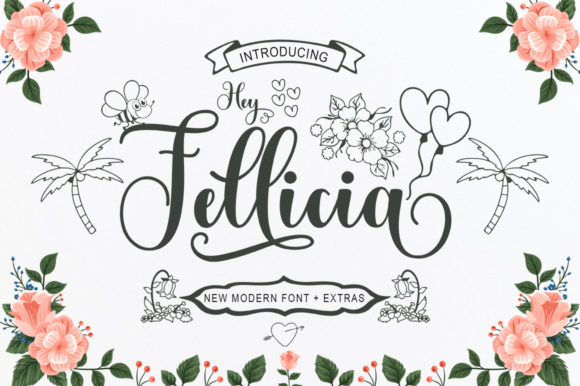 Hey Fellicia Font Poster 1