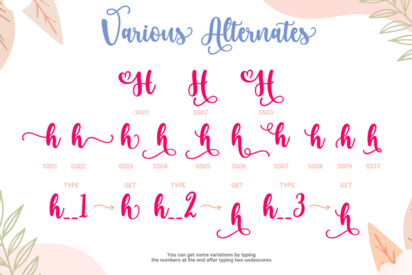 Hey Lovely Hearts Font Poster 7