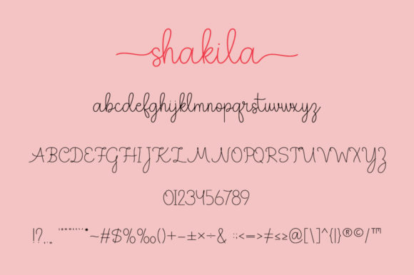 Hey Shakila Font Poster 4