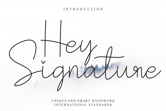 Hey Signature Font