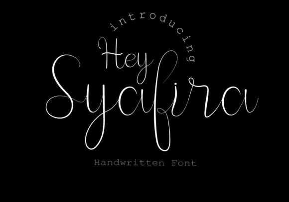 Hey Syafira Font Poster 1