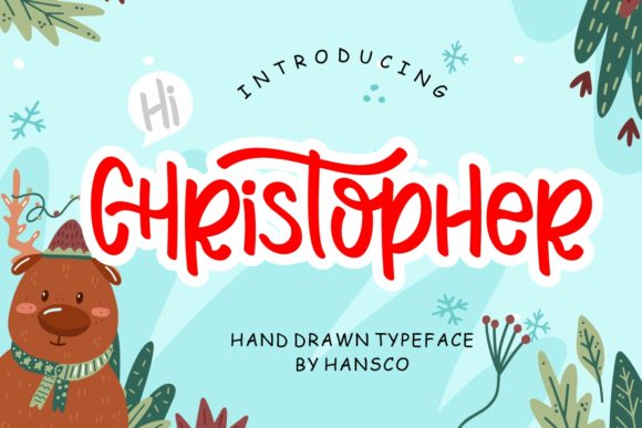 Hi Christopher Font Poster 1