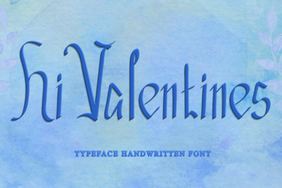 Hi Valentines Font Poster 1