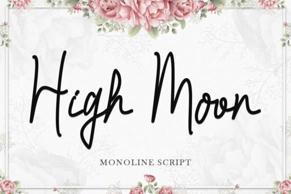 High Moon Font Poster 1