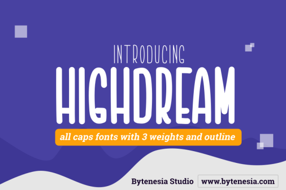 Highdream Font Poster 1