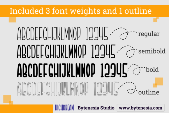 Highdream Font Poster 2