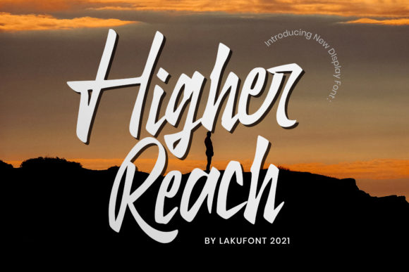 Higher Reach Font Poster 1