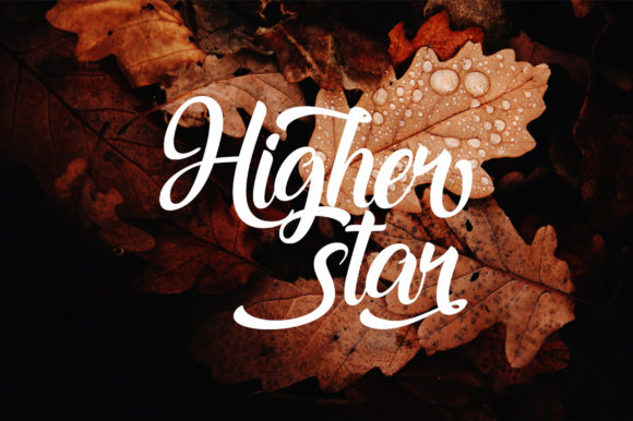 Higher Star Font Poster 1