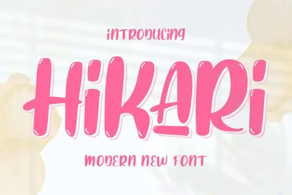 Hikari Font Hikari Font Poster 1