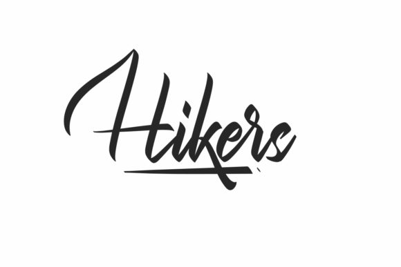 Hikers Font Poster 1