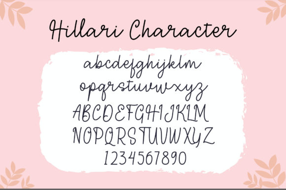 Hillari Font Poster 7