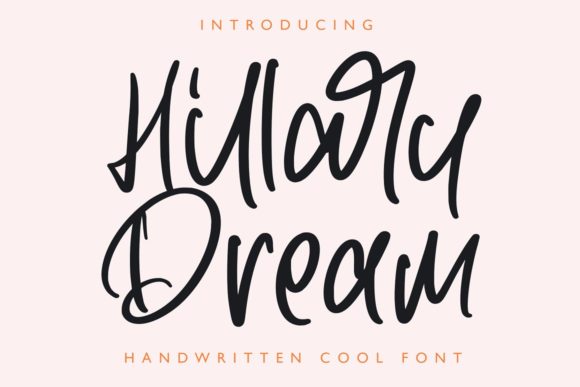 Hillary Dream Font Poster 1