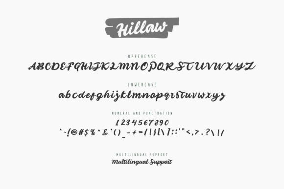 Hillaw Font Poster 8