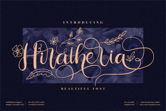 Hiratheria Font Poster 1