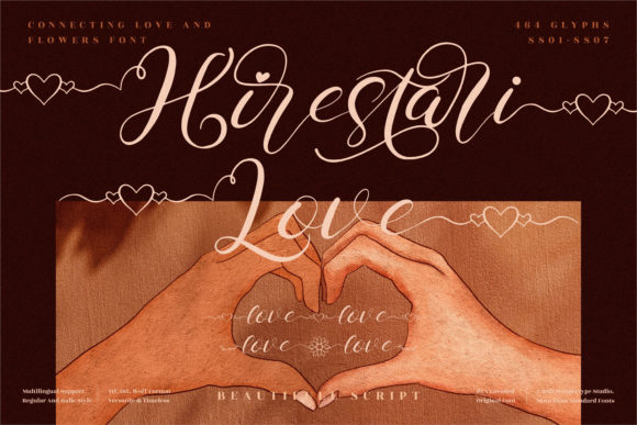Hirestari Love Font Poster 1
