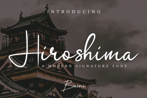 Hiroshima Font Hiroshima Font Poster 1