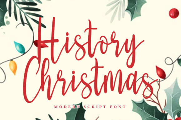History Christmas Font Poster 1