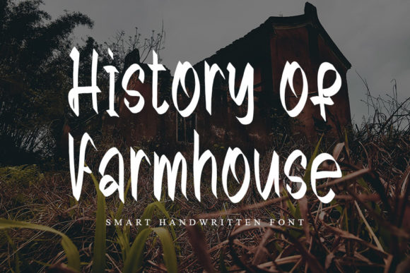 History of Farmhouse Font Poster 1