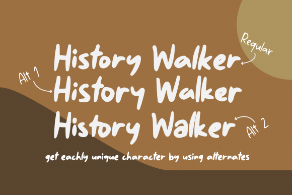 History Walker Font Poster 3