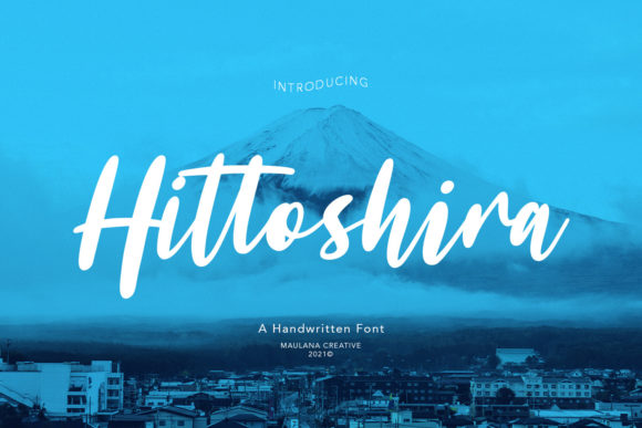 Hittoshira Font Poster 1