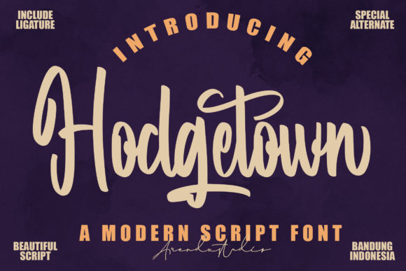 Hodgetown Font Poster 1