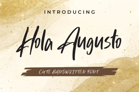 Hola Augusto Font Poster 1