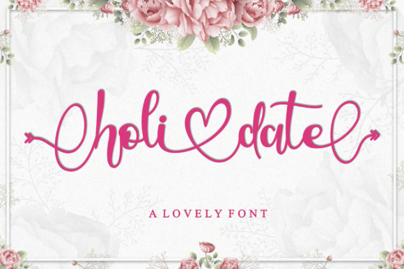 Holidate Font Poster 1