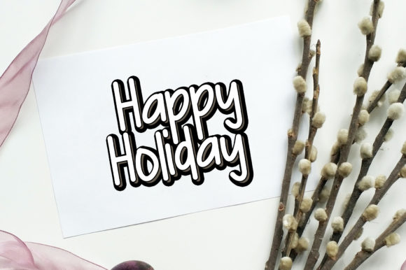 Holiday Font Poster 3