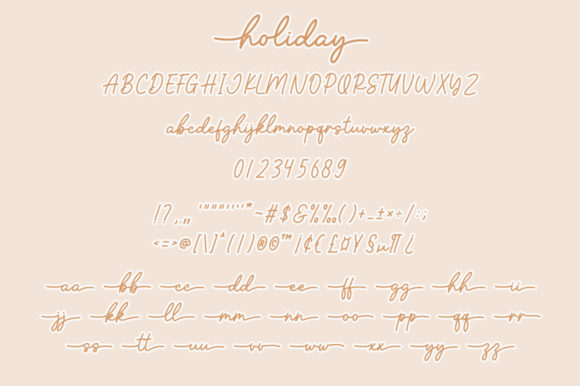 Holiday Font Poster 6