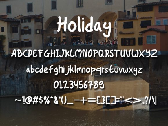Holiday Font Poster 5